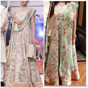 PRICE FIRM Indian designer anarkali gown.Bridal Lehenga Saree